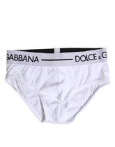 Dolce & Gabbana White Cotton Stretch Regular Brief Underwear